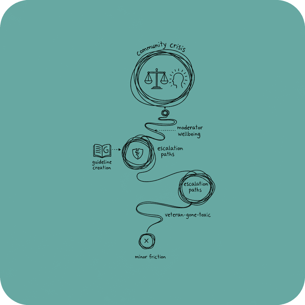 The Moderation Playbook: From Minor Friction to Community Crisis